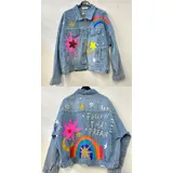 Giacca di jeans con stampa fantasia — foto 3