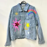 Giacca di jeans con stampa fantasia — foto 1