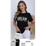 T-Shirt Donna Primavera/Estate Made in Cina Quotidiano Vari Colori Standard Monocromo — foto 4