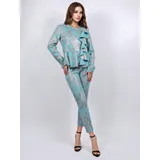 Pantaloni Chino Donna Primavera/Estate Made in Cina Tempo libero Colore Unico Standard in pelle — foto 2