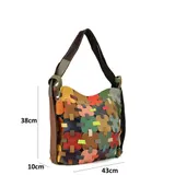 Borsa Spalla Donna Primavera/Estate Quotidiano Cerniera lampo — foto 3
