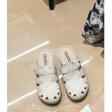 Ciabatte Donna Primavera/Estate Made in Cina Quotidiano Zeppe Tonda — foto 3