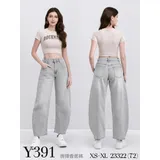 Jeans(D) Genere Jeans Larghi Donna Quattro stagioni Made in Cina Tempo libero Colore Unico Standard — foto 3