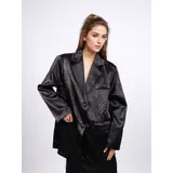 Giacca Blazer Giacca Donna Primavera/Estate Made in Italia Tempo libero Colore Unico Standard Monocromo — foto 2
