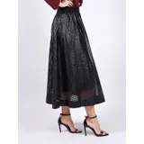 Gonna a Campana Donna Primavera/Estate Made in Italia Quotidiano Standard Traforato — foto 4