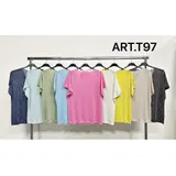 Curvy nome Genere Maglie Donna Estate Made in Italia Quotidiano Vari Colori Curvy(taglie forti) double color — foto 1