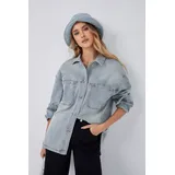 Giacche(D) Genere Giacca di Jeans Donna Quattro stagioni Made in Cina Tempo libero Colore Unico Standard — foto 1