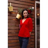Camicetta Donna Primavera Made in Italia Quotidiano Standard Cotone — foto 5