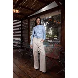 Camicia Camicia Elegante Donna Primavera/Estate Made in Italia Quotidiano Colore Unico Standard Cotone — foto 1