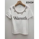 T-Shirt Donna Primavera/Estate Made in Cina Quotidiano Colore Unico Standard — foto 1