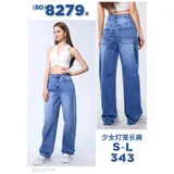Jeans(D) Genere Jeans Larghi Donna Primavera/Estate Made in Cina Tempo libero Colore Unico Oversize Monocromo — foto 1