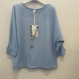 T-Shirt & Top(D) Genere Donna Primavera/Estate Made in Italia Tempo libero Colore Unico Standard Monocromo — foto 1