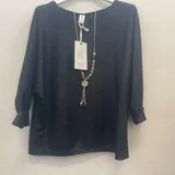 T-Shirt & Top(D) Genere Donna Primavera/Estate Made in Italia Tempo libero Colore Unico Standard Monocromo — foto 4