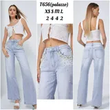 Jeans(D) Genere Jeans Larghi Donna Quattro stagioni Made in Cina Tempo libero Colore Unico Standard — foto 1