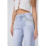 Jeans(D) Genere Jeans Larghi Donna Quattro stagioni Made in Cina Tempo libero Colore Unico Standard — foto 5