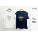 T-Shirt & Top(D) Genere T-Shirt Donna Primavera/Estate Made in Cina Quotidiano Colore Unico Standard — foto 1