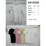 T-Shirt & Top(D) Genere T-Shirt Donna Primavera/Estate Made in Cina Quotidiano Colore Unico Standard — foto 1