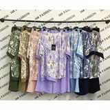 Completo Pantaloni T-Shirt Donna Autunno/Inverno Made in Italia Tempo libero Colore Unico Standard — foto 1
