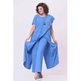 Completo Pantaloni T-Shirt Donna Autunno/Inverno Made in Italia Tempo libero Colore Unico Standard — foto 1
