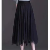 Gonne Genere Gonna  Donna Quattro stagioni Made in Cina Quotidiano Colore Unico Standard Monocromo Poliestere — foto 1