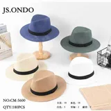 Cappello di Paglia Primavera/Estate Made in Cina Tempo libero Colore Unico — foto 1
