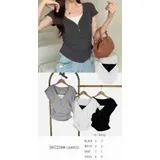T-Shirt & Top(D) Genere T-Shirt Donna Primavera/Estate Made in Cina Tempo libero Colori Casuale Standard — foto 1