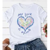 T-Shirt & Top(D) Genere T-Shirt Donna Primavera/Estate Made in Cina Quotidiano Colore Unico Standard — foto 1