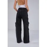 Jeans(D) Genere Jeans Larghi Donna Quattro stagioni Made in Cina Tempo libero Colore Unico Standard — foto 4
