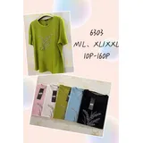 T-Shirt Donna Estate Made in Cina Quotidiano Vari Colori Standard — foto 1