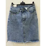 Gonna corta di jeans con strass — foto 3