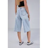 Jeans(D) Genere Jeans Corto Donna Quattro stagioni Made in Cina Tempo libero Colore Unico Standard — foto 4