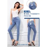 Jeans(D) Genere Jeans Slim Fit Donna Primavera/Estate Made in Cina Tempo libero Colore Unico Oversize Monocromo — foto 1