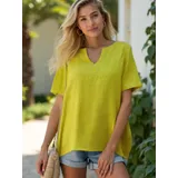 Vestiti Genere Vestiti Donna Estate Made in Italia Tempo libero Colore Unico Standard Lino — foto 1