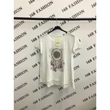T-Shirt Vestiti Maglie Donna Autunno Made in Italia Quotidiano Vari Colori Standard — foto 3