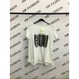 T-Shirt Vestiti Maglie Donna Autunno Made in Italia Quotidiano Vari Colori Standard — foto 3
