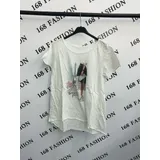 T-Shirt Vestiti Maglie Donna Autunno Made in Italia Quotidiano Vari Colori Standard — foto 3