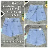 Jeans Corto Donna Primavera/Estate Made in Cina Quotidiano Colore Unico Standard — foto 1