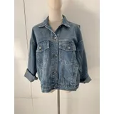 Giacche(D) Genere Giacca di Jeans Donna Primavera Made in Cina Quotidiano Colore Unico Standard — foto 1
