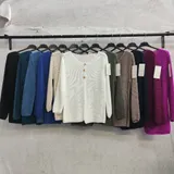 Maglierie&Felpe(D) Genere Cardigan Felpa Donna Primavera/Estate Made in Italia Quotidiano Colore Unico Standard Monocromo — foto 4