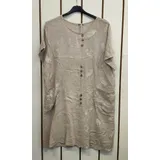 Vestiti Genere Vestiti Donna Primavera/Estate Made in Italia Quotidiano Colori Casuale Curvy(taglie forti) Monocromo Lino — foto 4