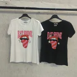 T-Shirt & Top(D) Genere T-Shirt Donna Primavera/Estate Made in Italia Quotidiano Colore Unico Standard — foto 1
