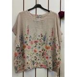 Camicie(D) Genere Camicetta Camicia Casual Donna Primavera/Estate Made in Italia Tempo libero Colori Casuale Curvy(taglie forti) Stampata Lino — foto 4