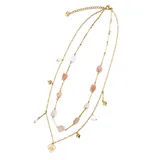 Collana a Doppio Filo con Pietre e Charms Cuore — foto 1