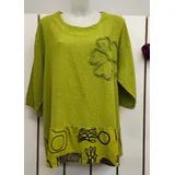 Camicie(D) Genere Camicetta Camicia Casual Donna Primavera/Estate Made in Italia Quotidiano Colori Casuale Curvy(taglie forti) Monocromo Lino — foto 1
