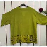 Camicie(D) Genere Camicetta Camicia Casual Donna Primavera/Estate Made in Italia Quotidiano Colori Casuale Curvy(taglie forti) Monocromo Lino — foto 3