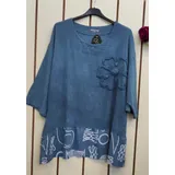 Camicie(D) Genere Camicetta Camicia Casual Donna Primavera/Estate Made in Italia Quotidiano Colori Casuale Curvy(taglie forti) Monocromo Lino — foto 5