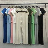 Completo(D) Genere Completo Donna Primavera/Estate Made in Italia Quotidiano Colore Unico Standard Monocromo — foto 3