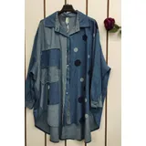 Camicie(D) Genere Camicetta Camicia Casual Donna Primavera/Estate Made in Italia Tempo libero Colori Casuale Curvy(taglie forti) Stampata Cotone — foto 4