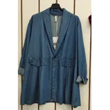 Giacche(D) Genere Giacca Leggere Giacca Donna Primavera/Estate Made in Italia Tempo libero Colori Casuale Curvy(taglie forti) Monocromo — foto 4