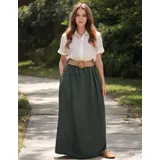 Gonne Genere Gonna lunga Donna Estate Made in Italia Tempo libero Colore Unico Standard — foto 5